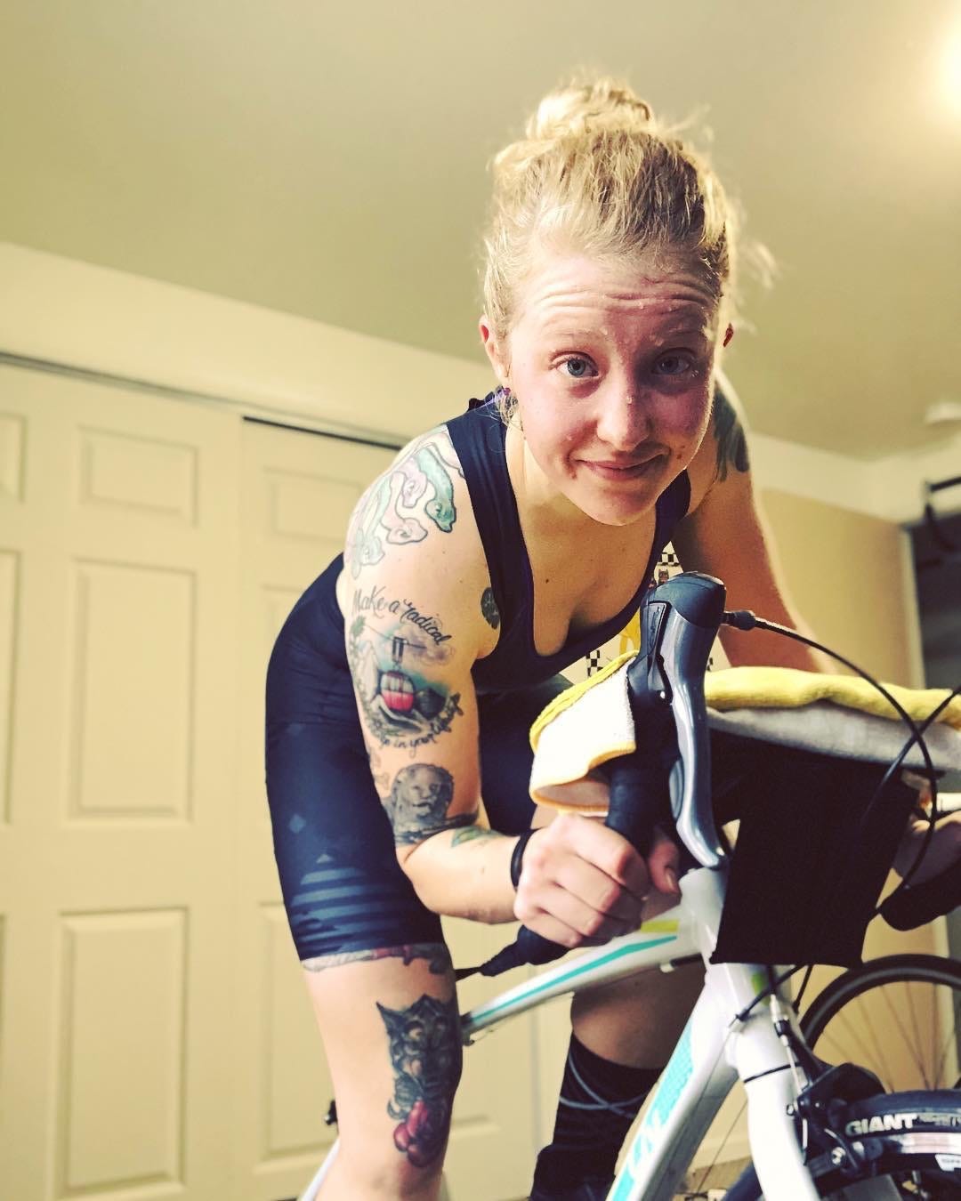 Zwift academy and the 97 of us. There are two lines a pink line… by