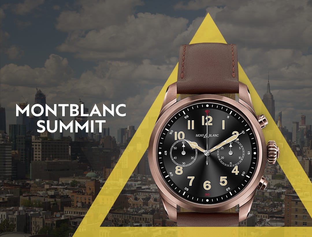 montblanc summit 2 watch faces