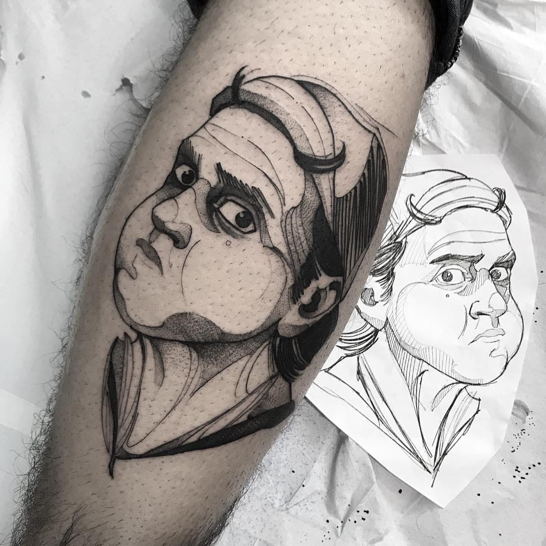 Um Estilo De Tatuagem Chamado Sketch Tattoo2me Blog