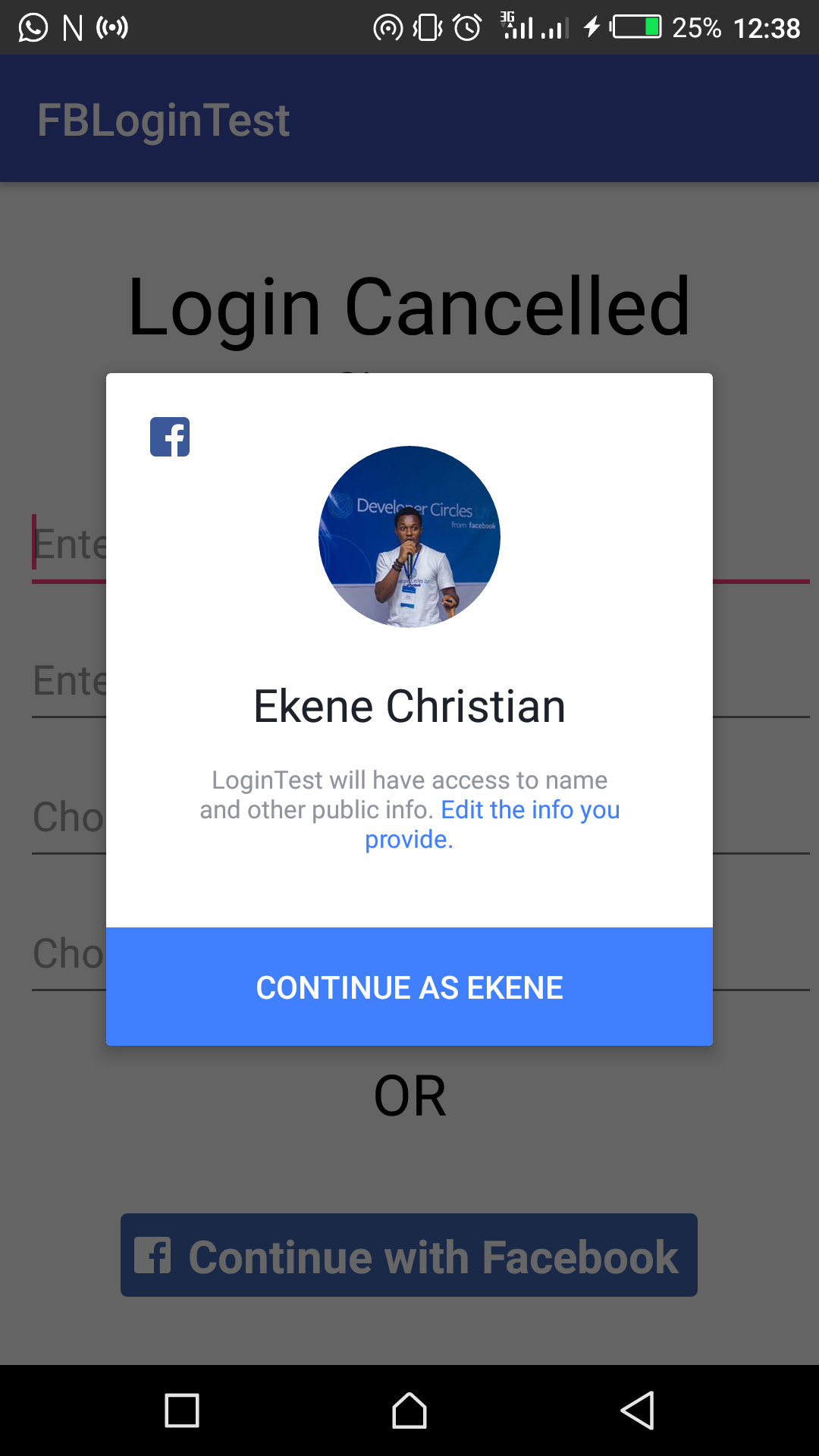 Guides on how to use Facebook login kit on Android apps.