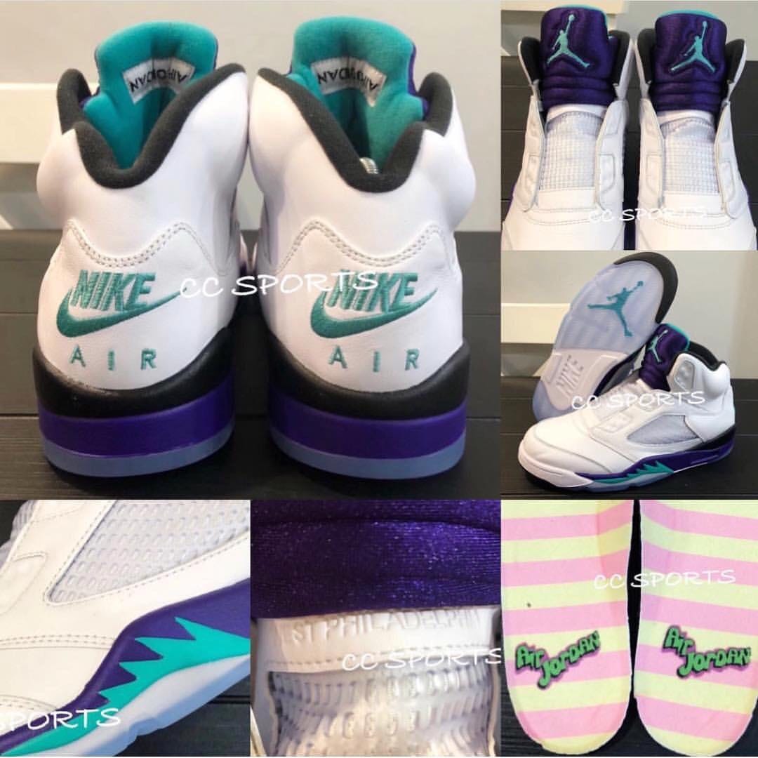 jordan 5 grape no laces