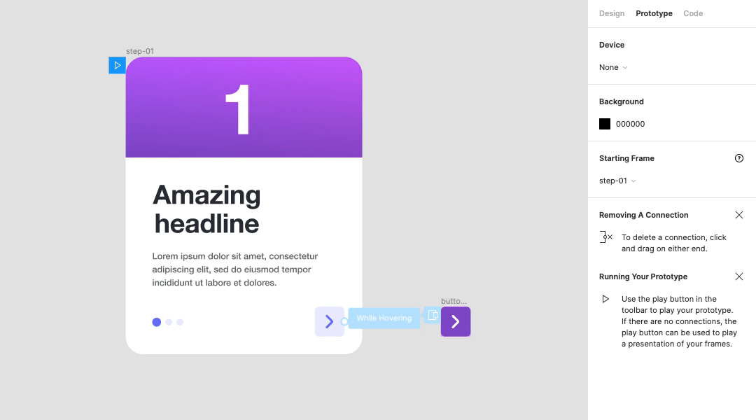 hover states in figma