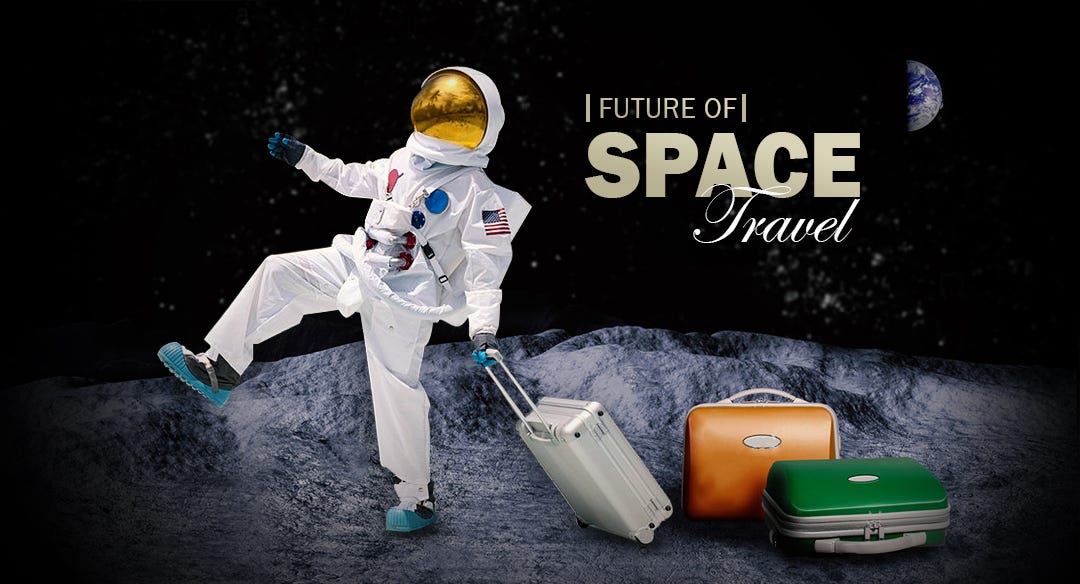 travel brochure about space tourism