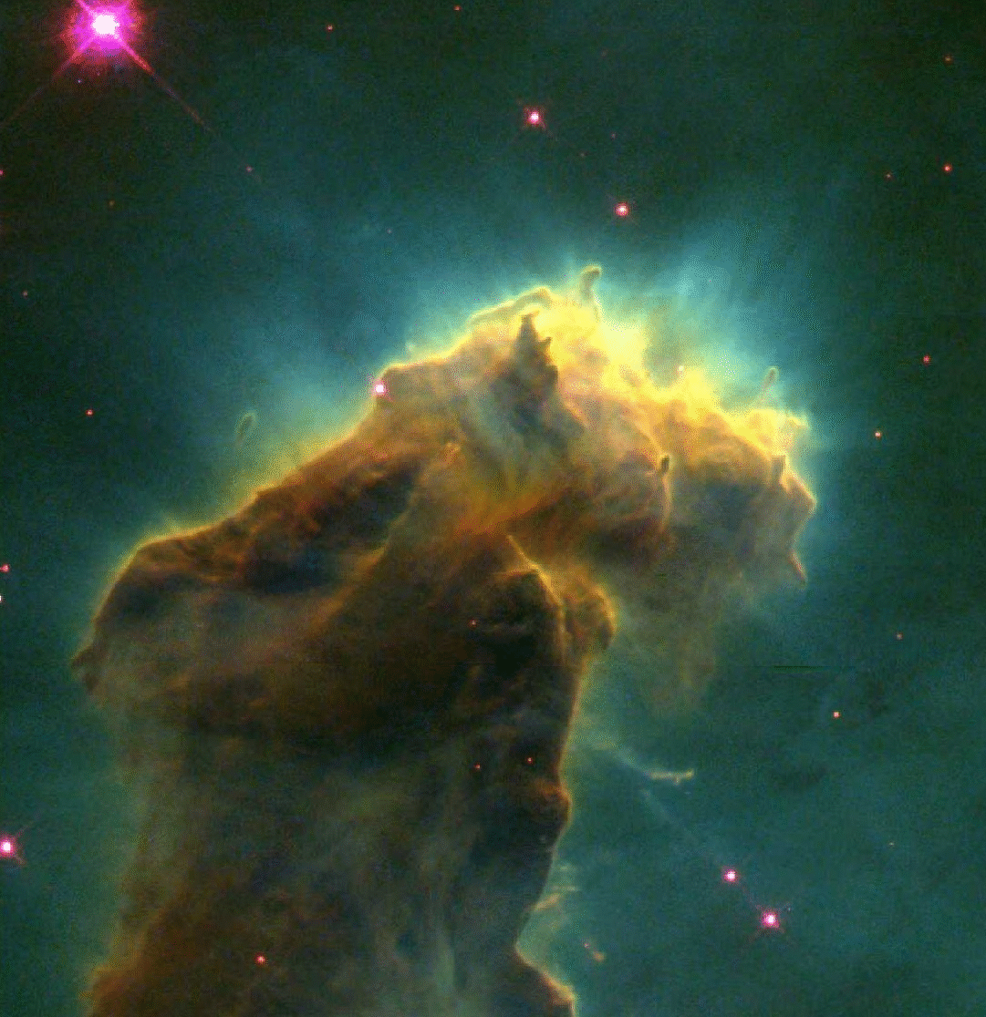 How quickly are the Pillars of Creation being destroyed?