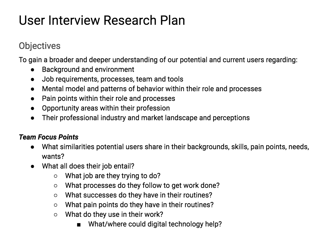 Conducting user interviews case study learnings by becky sroufe