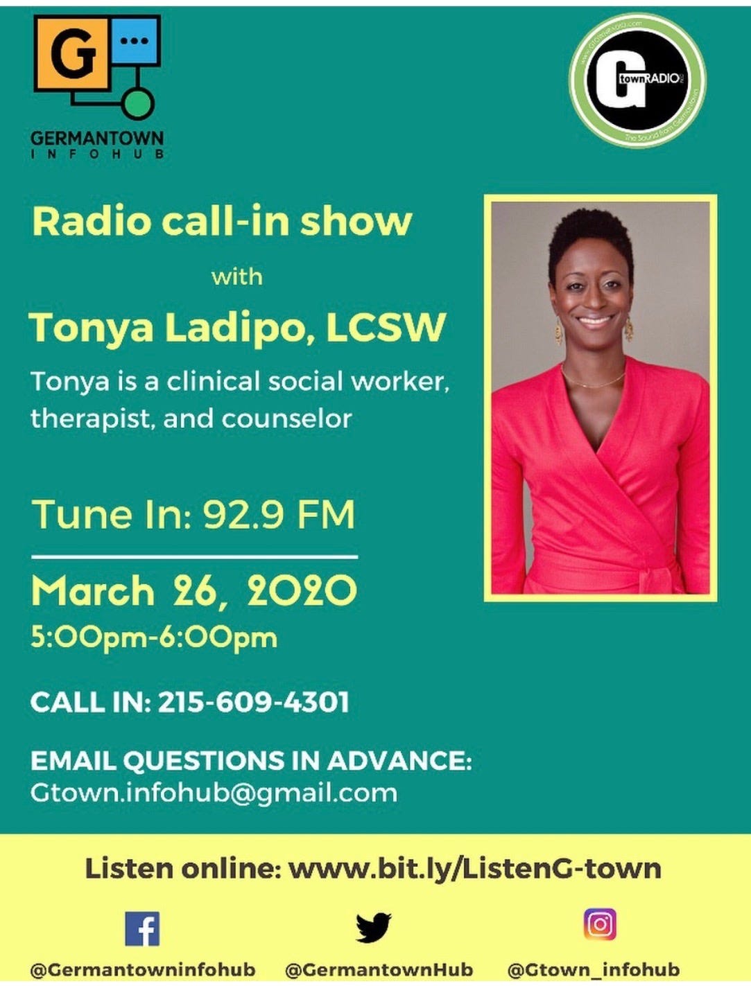 Info Hub hosts radio callin show Prioritizing mental health during