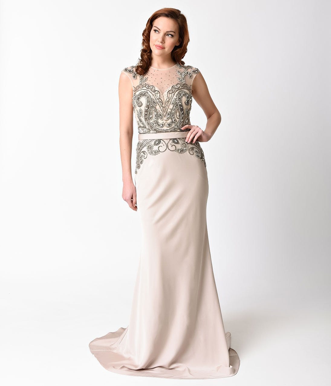 body fit long gown