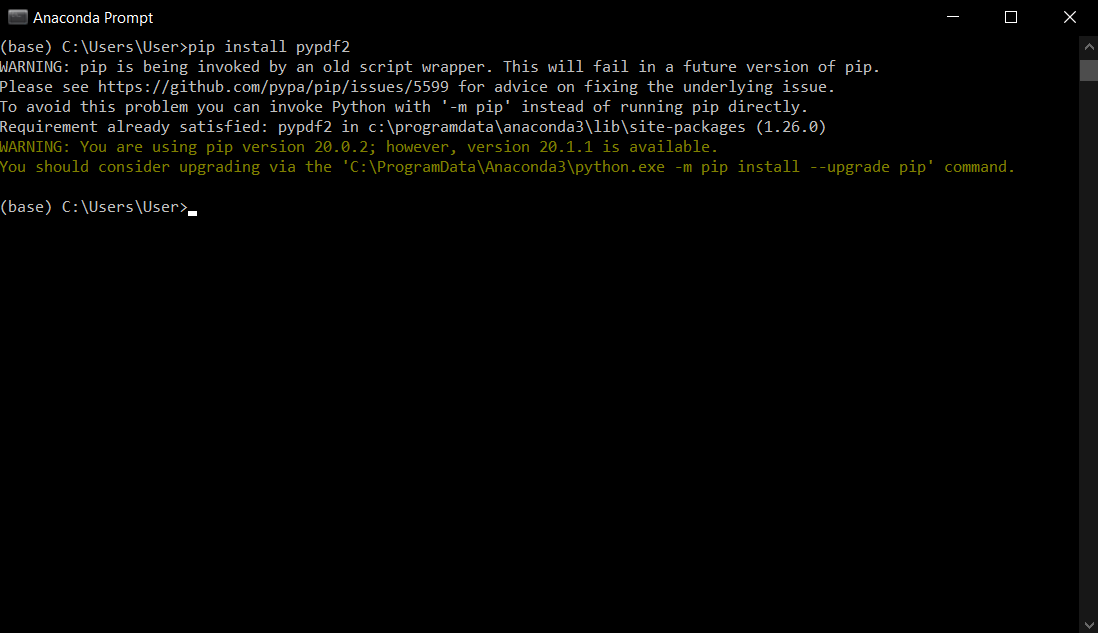 Install pypdf2 python code Install pypdf2 python code