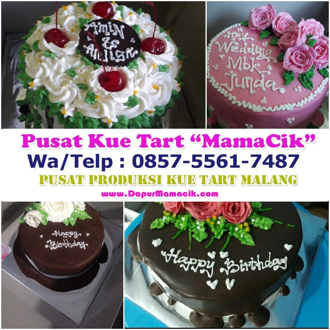 085755617487 Jual Kue Tart Mini Ultah Enak Murah Di Malang Kota