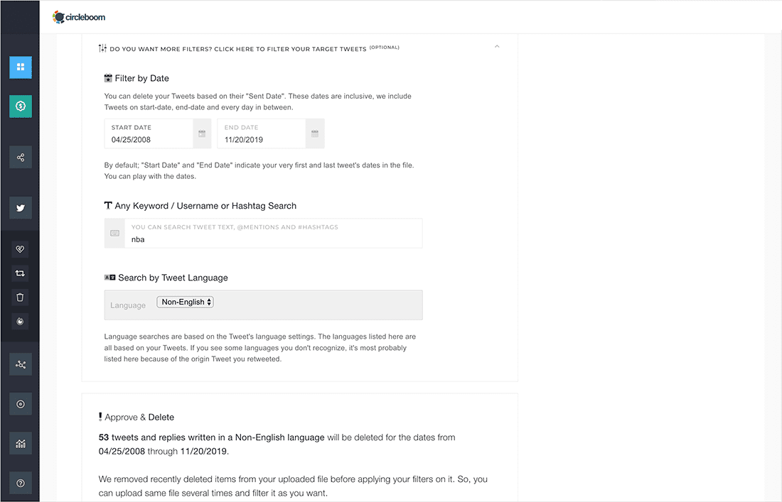 Twitter archive deleted tweets