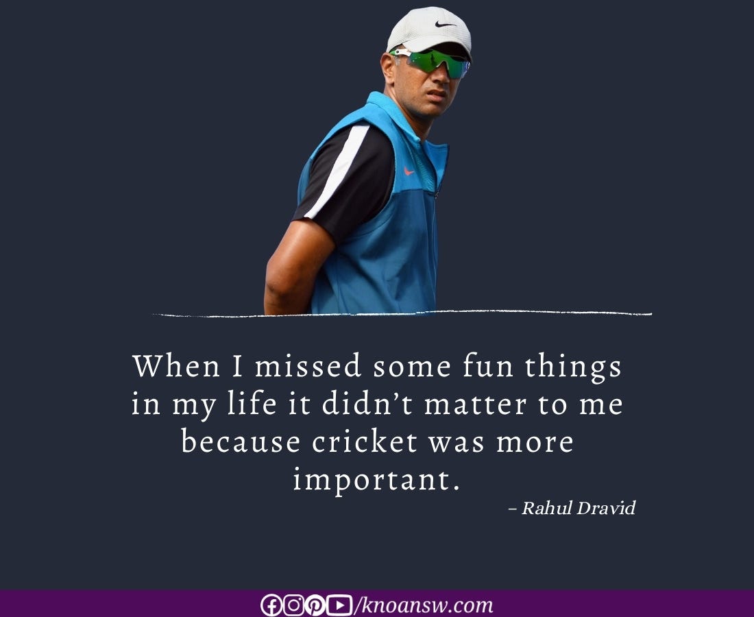 Rahul Dravid Quotes to grow your inner strength | by ...