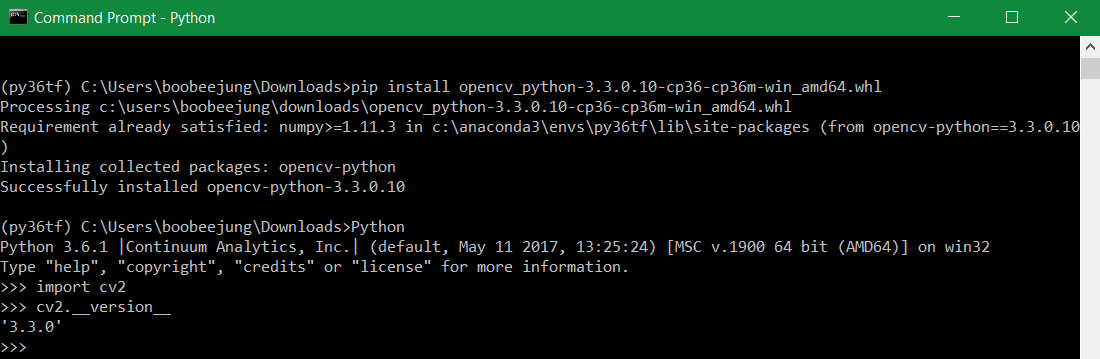 Namedwindow Opencv Python