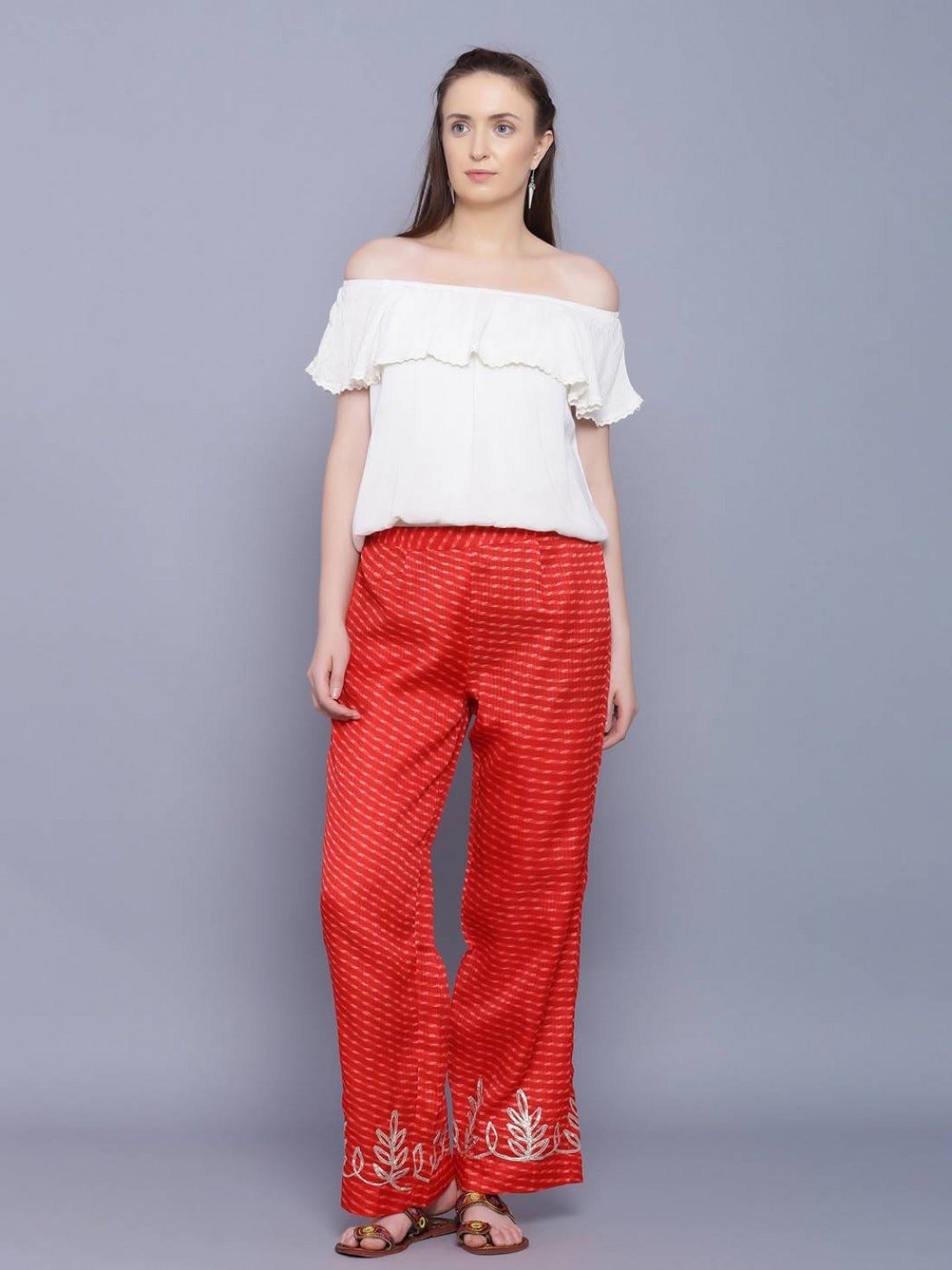 ethnic tops for palazzo pants