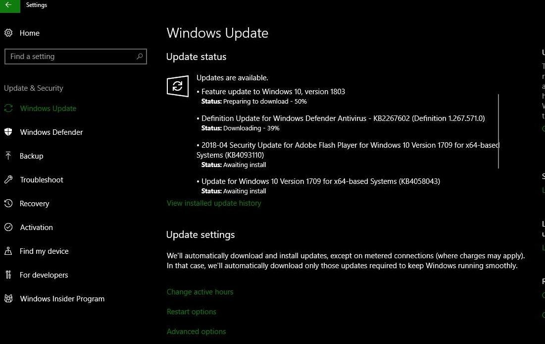 windows 10 feature update 1903 download