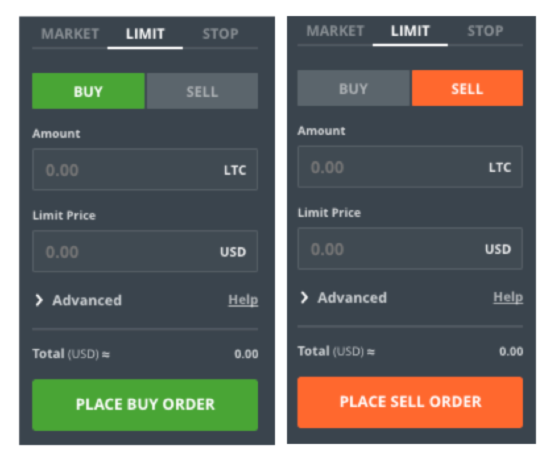 gdax bitcoin buy limit