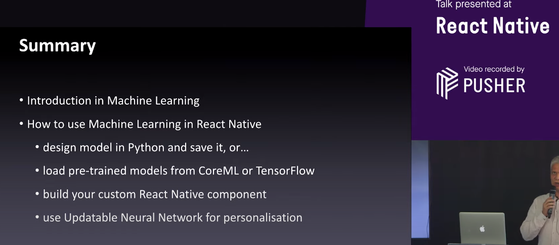 machine learning react native