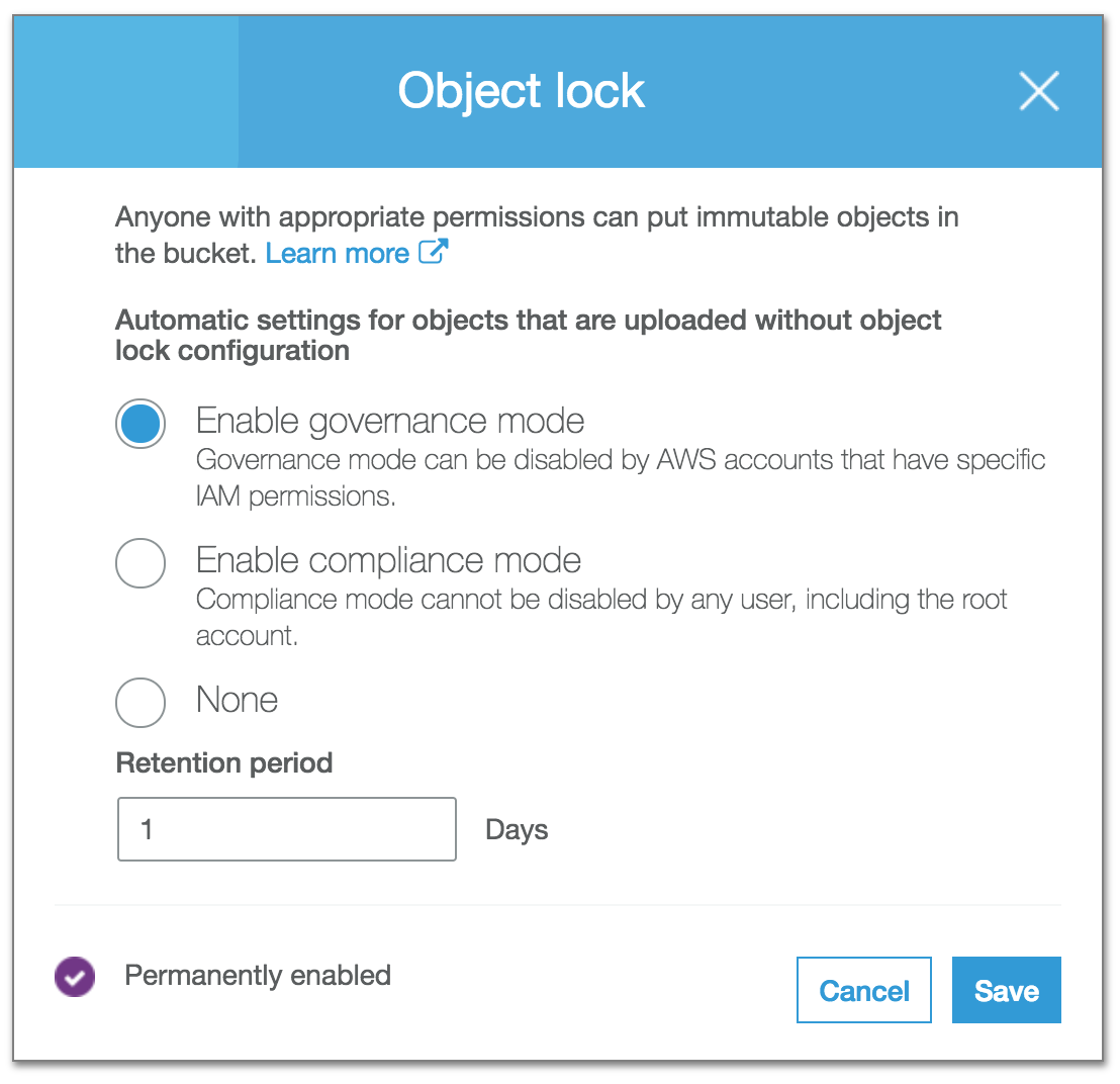 AWS S3 with Object Lock. AWS recently introduced a new feature… by