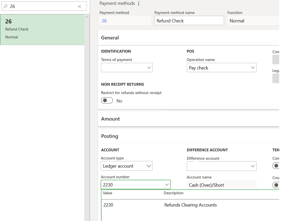 Learn how to refund retail customers through checks in Microsoft