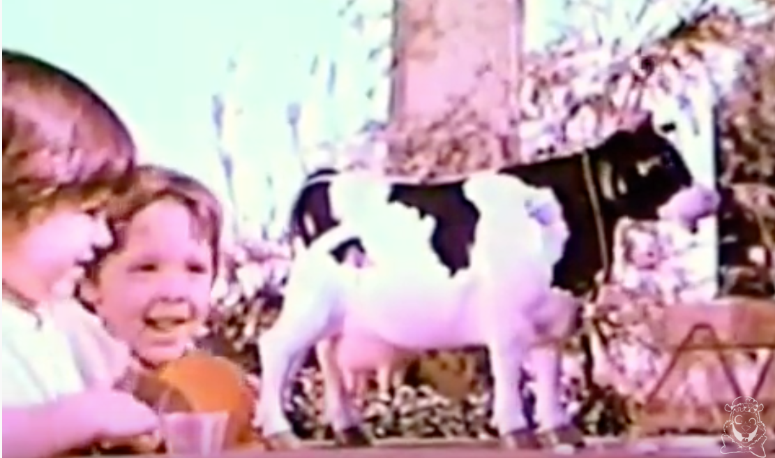 1970's milking cow toy