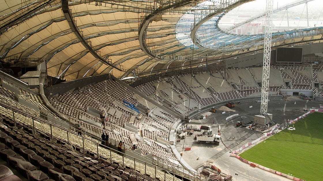 Here s a look inside Qatar  s first 2022  World Cup stadium 