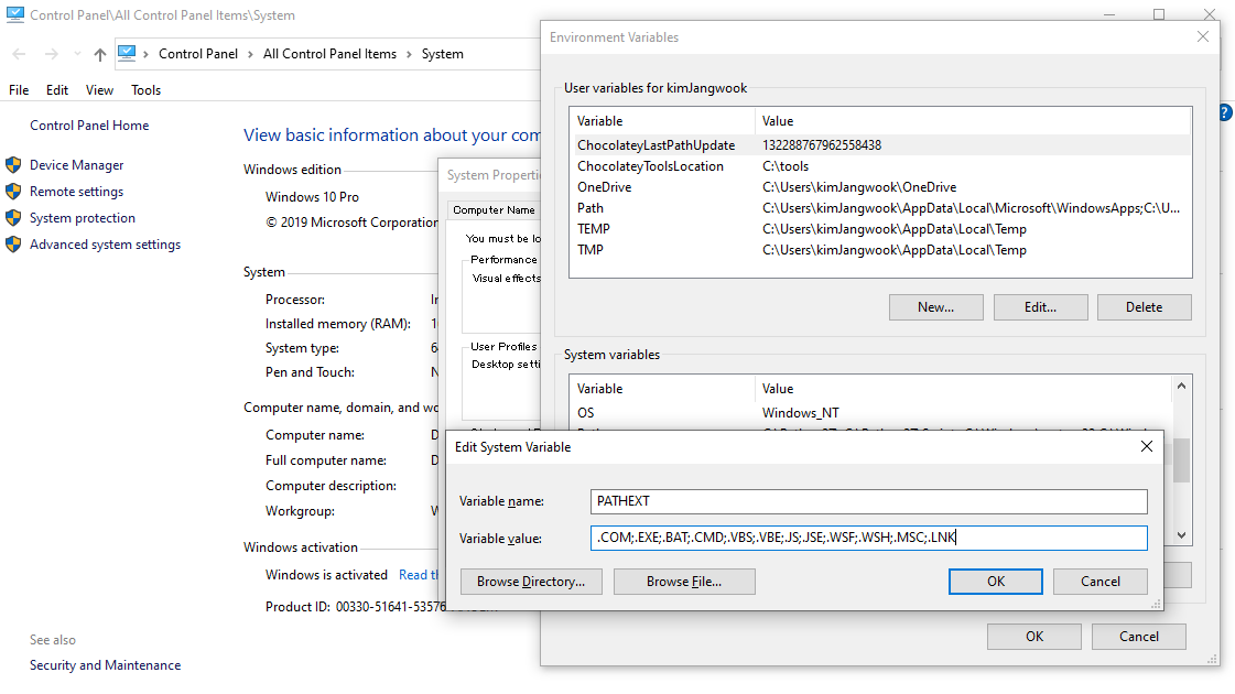 executable file extension