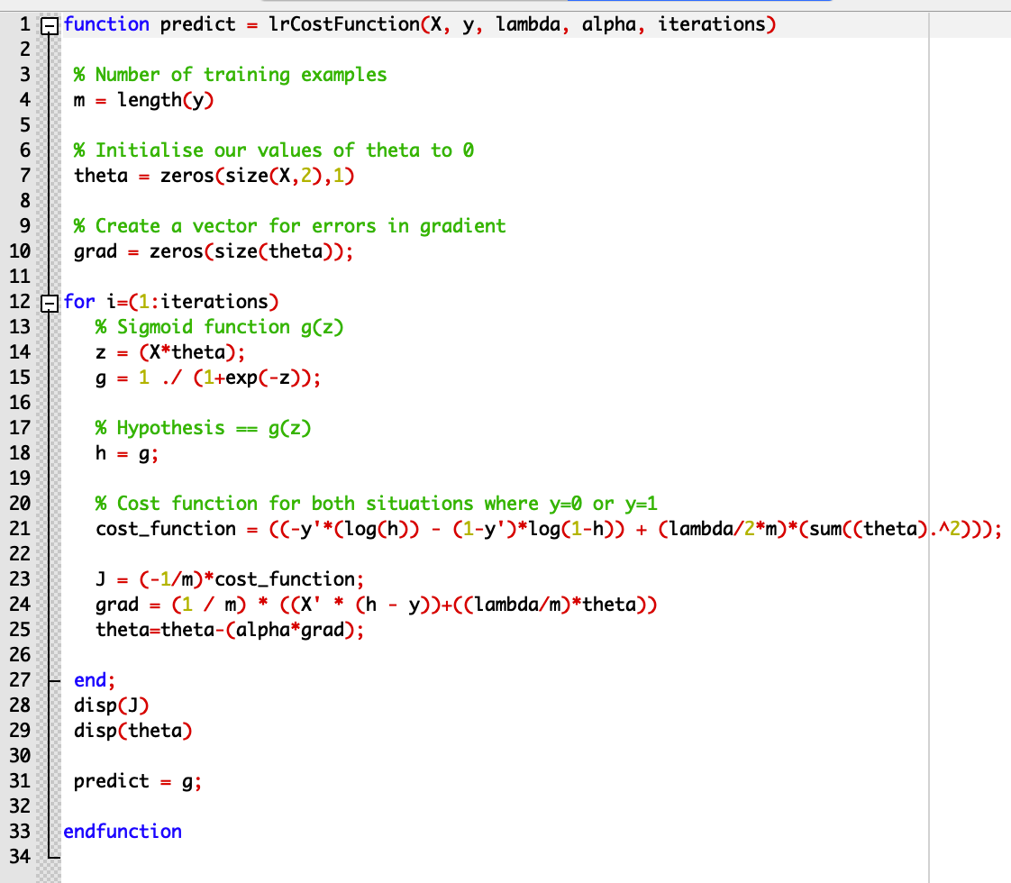 write your own machine learning algorithm