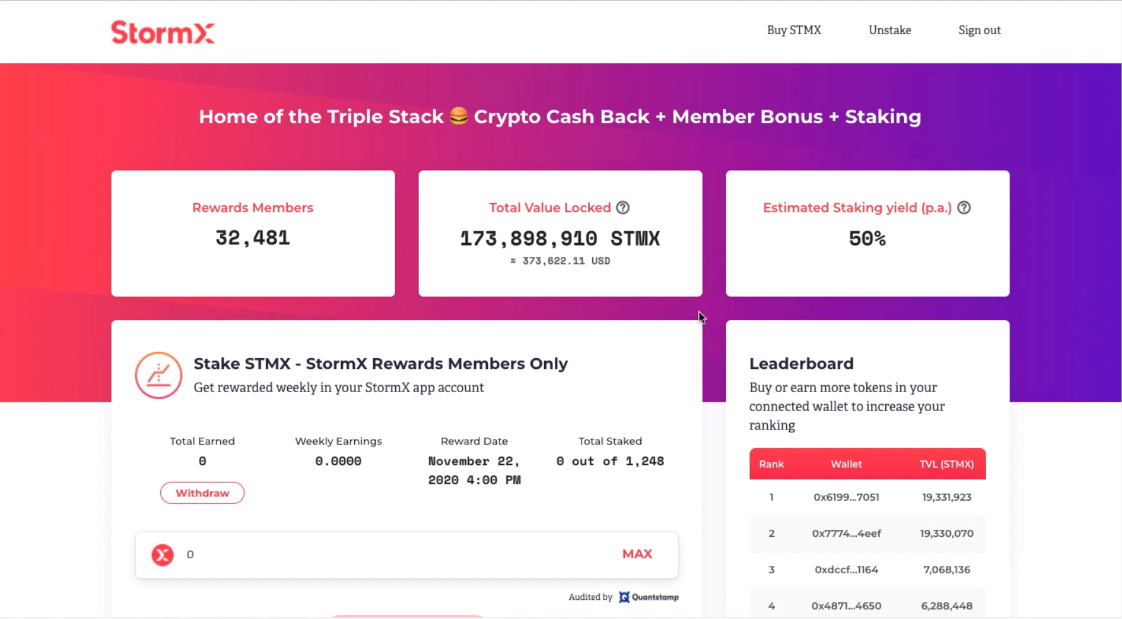 Stormx Staking Walkthrough Today Is The Day You Can Start Staking By Tinooh Stormx