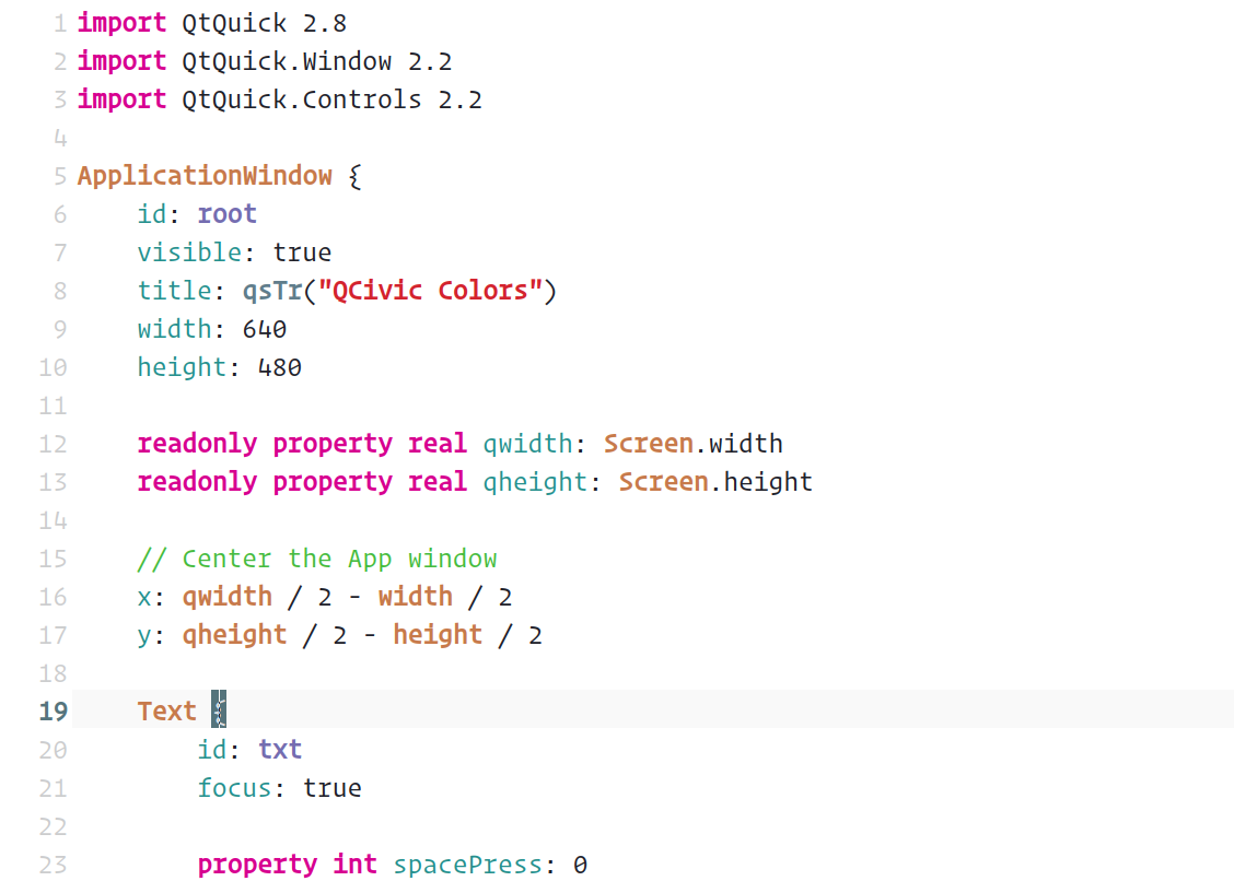 QCivic a Qt Creator syntax theme inspired by Xcode 8 Civic theme. [v2 ...
