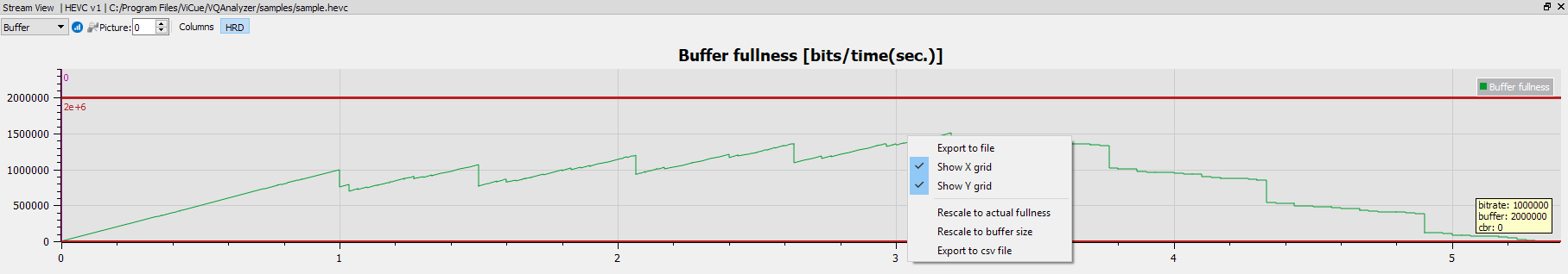 pic 4. VQ Analyzer ver.4.2. Export to file