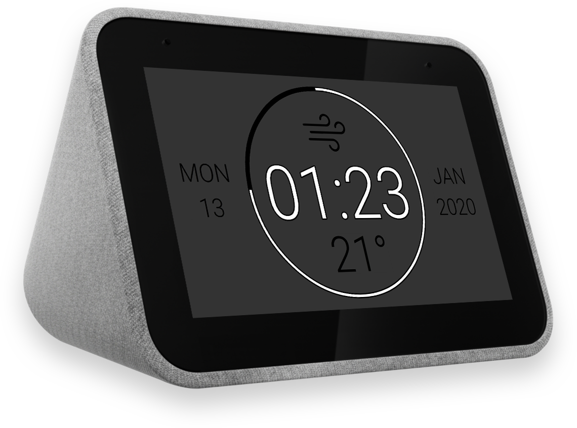 lenovo smart display clock faces