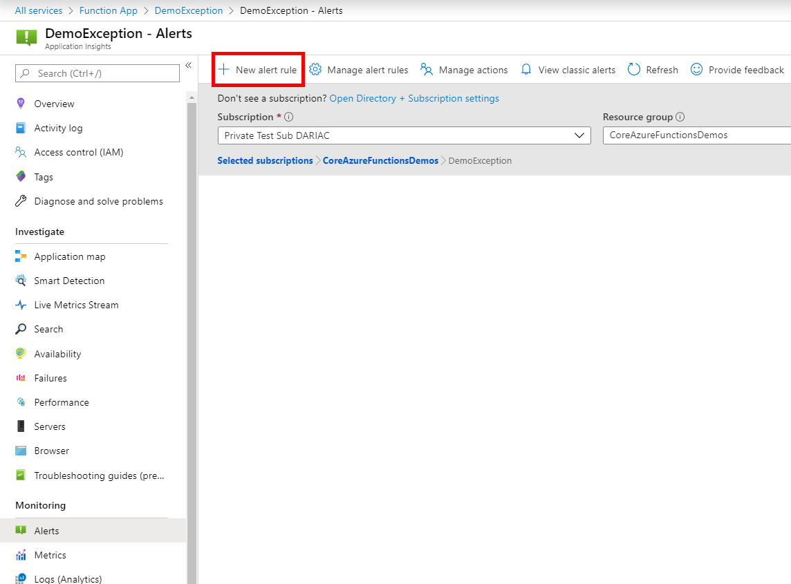 Setting Up Email Alerts When Your Azure Functions Fail