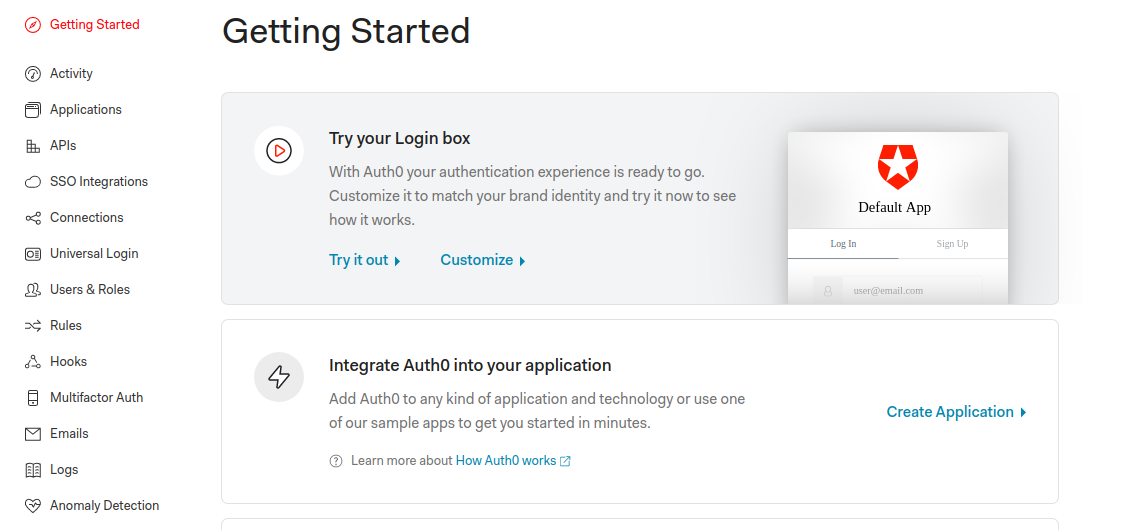 Auth0 Embedded Login - Website Login