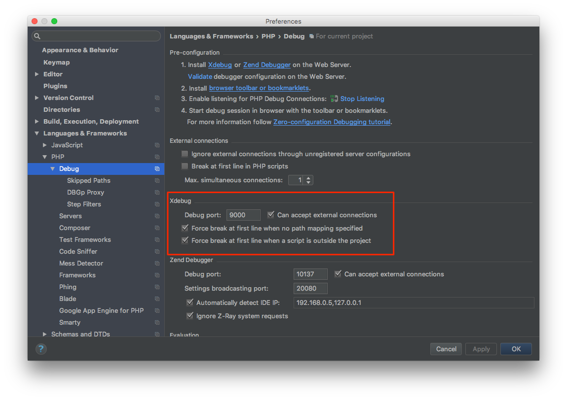 Phpstorm docker phpunit