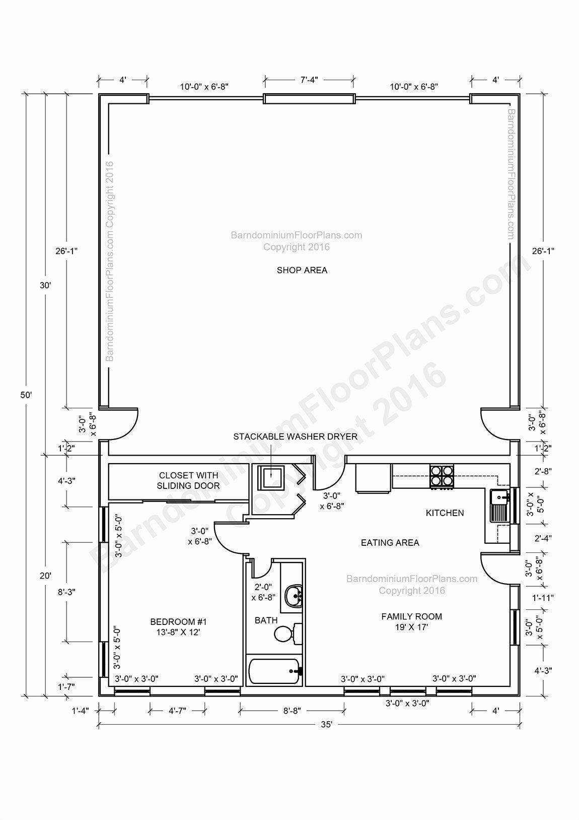 4 Bedroom Open Concept Barndominium Floor Plans We Have Worked 