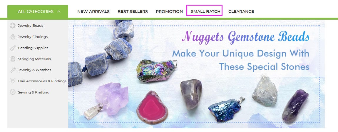 Very Cheap Jewelry Making Supplie Shop Beadpark Mengting He Medium