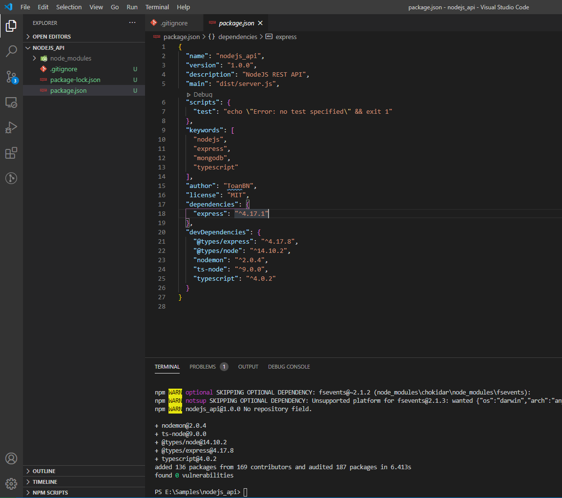 typescript express mongoose