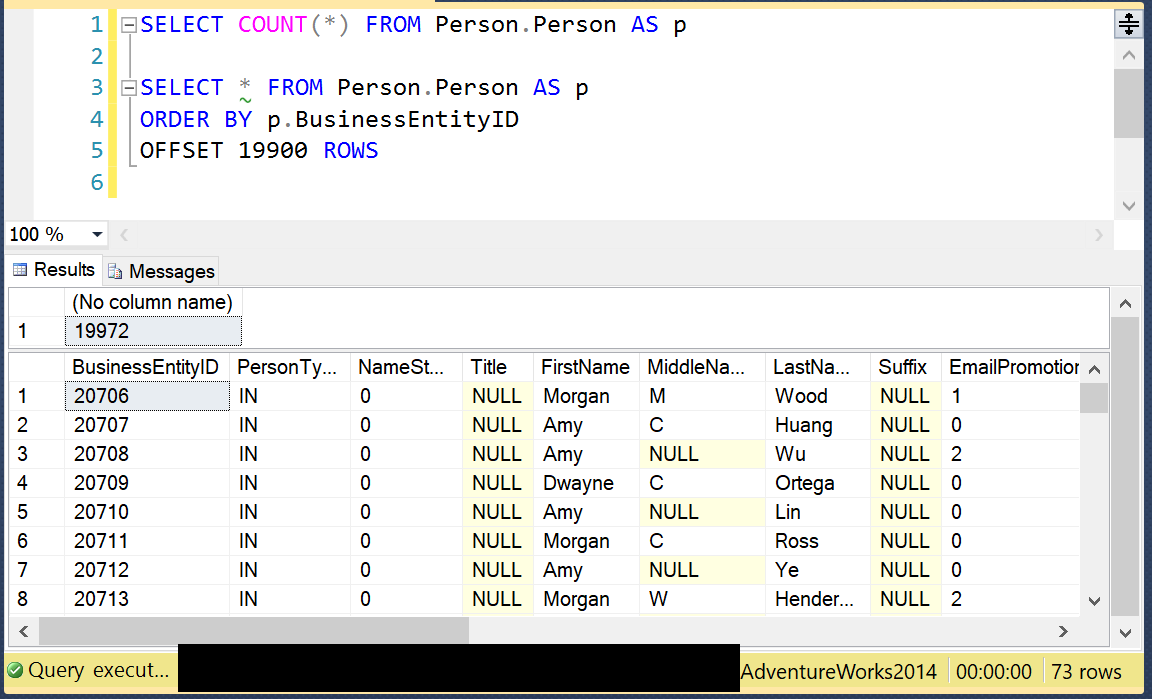 OFFSET And FETCH In MS SQL And Entity Framework Core By S dd k A l