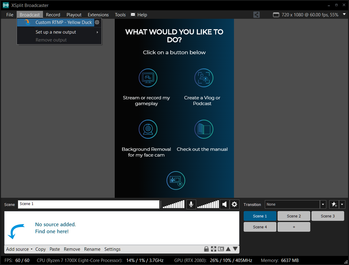 How To Connect Xsplit Broadcaster By Yellow Duck Help Center Yellow Duck Medium