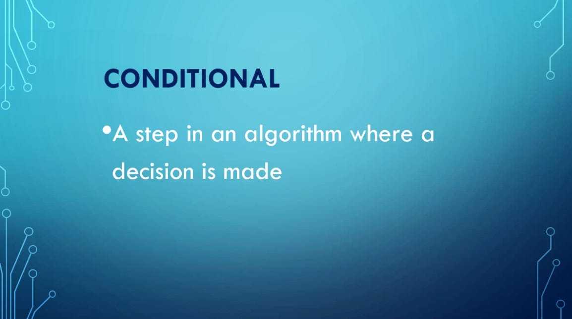Conditionals and How They Are Used in Algorithms | by Sean Guthrie | Medium