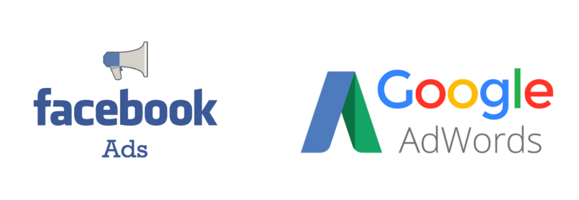 Facebook Ads and Google AdWords logos