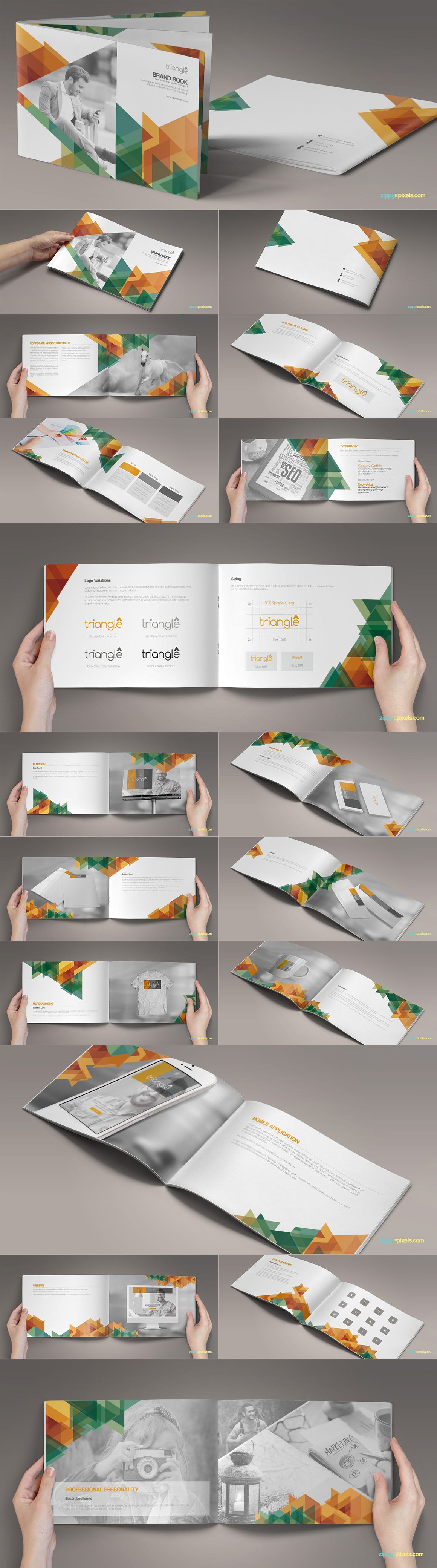 10 Great Beautiful Brand Book Templates To Present Your
