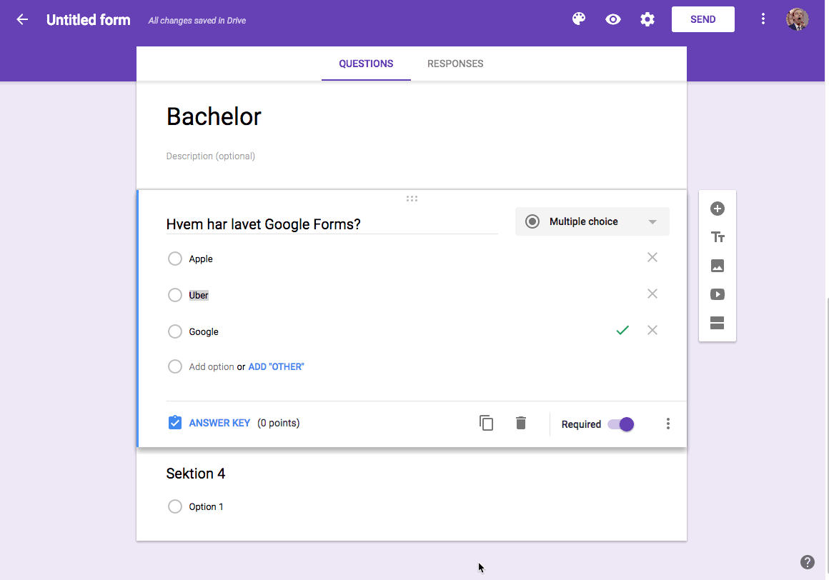 Get 🚀 with quizzes in Google Forms by CTL — Aarhus BSS Centre for