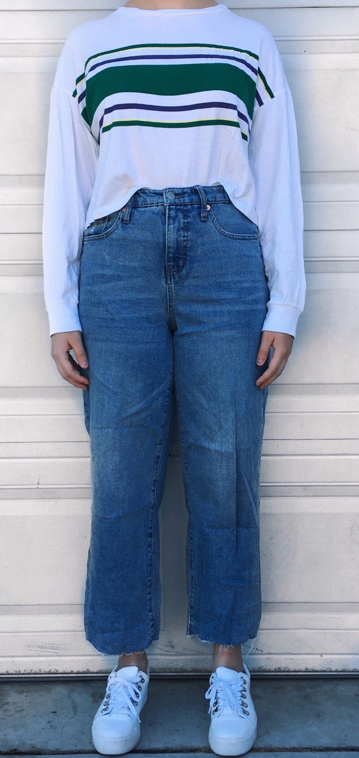 high waisted cut off jeans