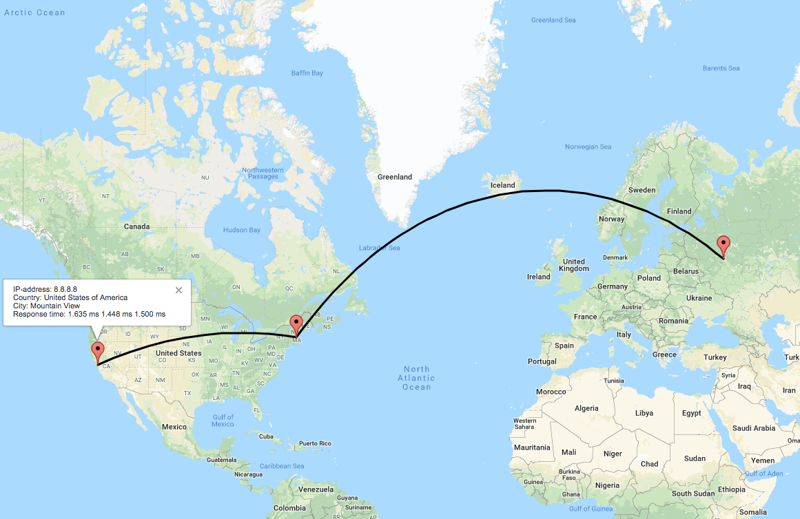 trace route on map Building Traceroute In Javascript By Frank Medium trace route on map