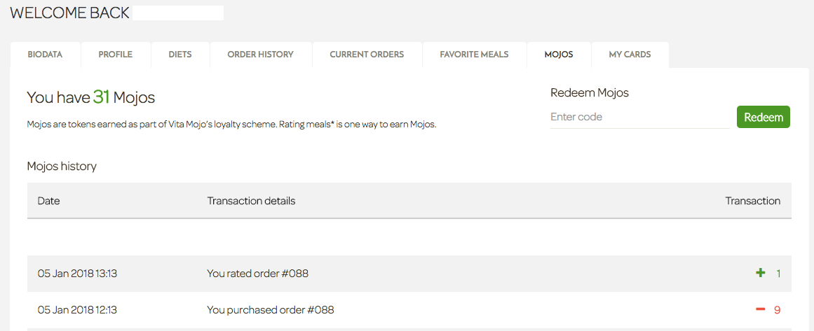 Our new loyalty scheme: Mojos. Here you’ll find all the information on