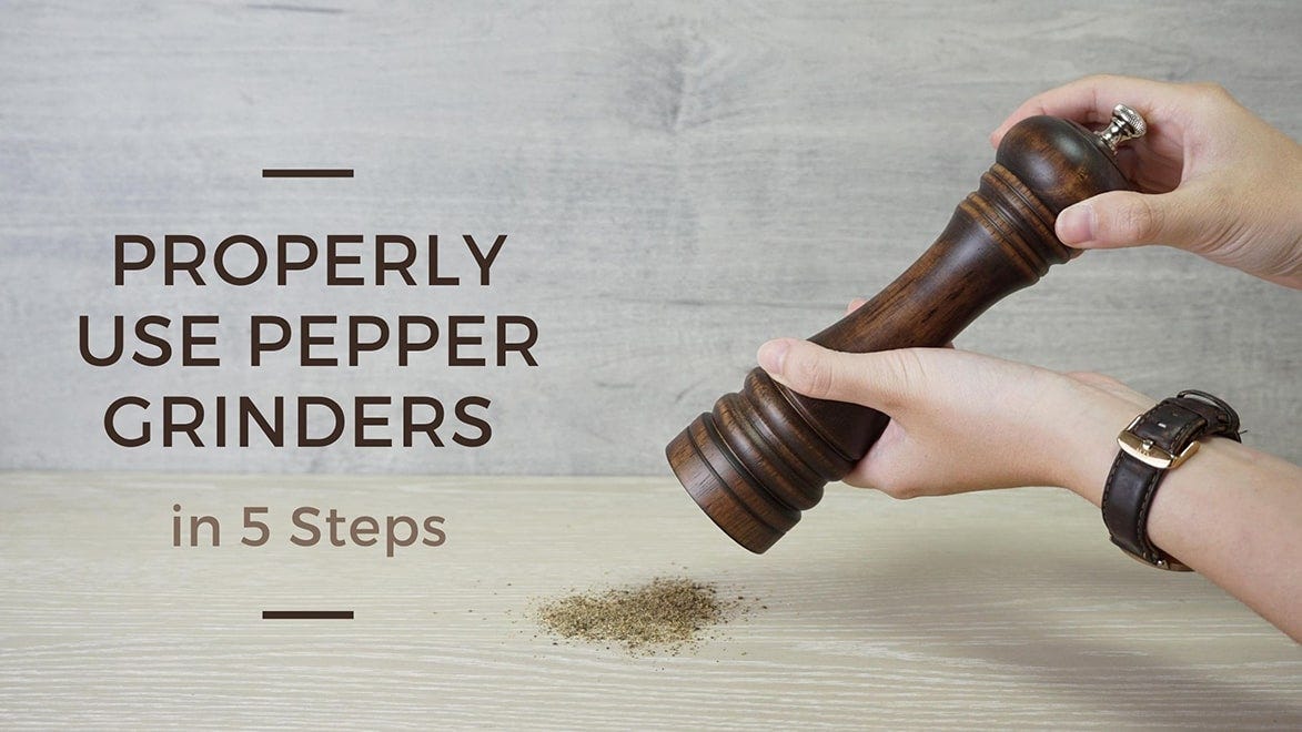 How to Properly Use Pepper Grinders in 5 Steps by Holar from Taiwan