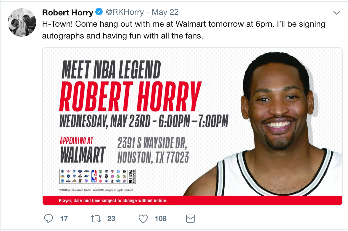 A Series Of Fortunate Events Looking Back On The Curious Career Of Robert Horry By Jack Lido Unplugg D Mag Medium