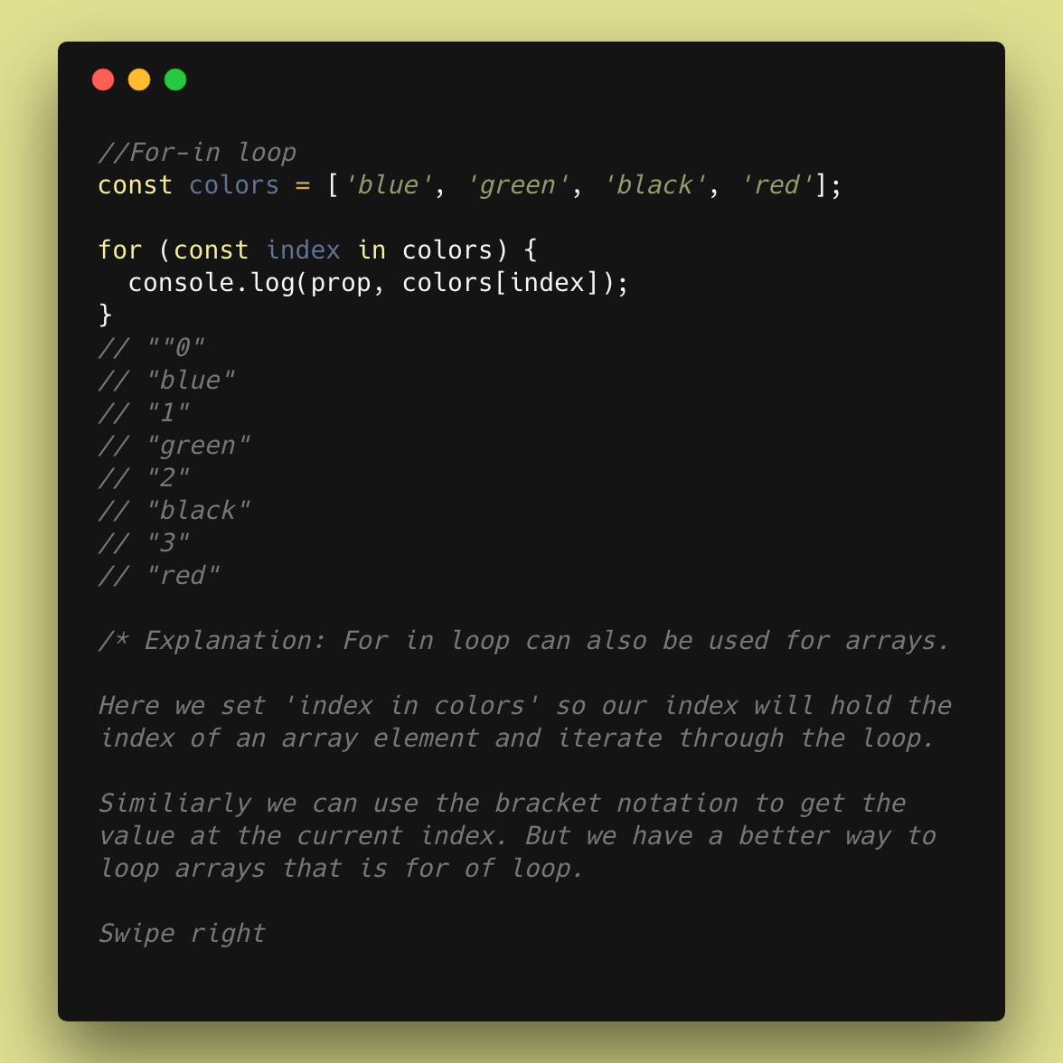 For in For of loops in Javascript | by Ashu.js | Medium