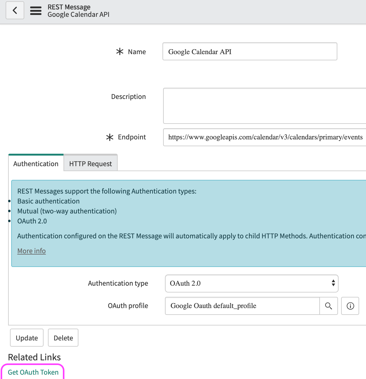 ServiceNow Integration with Google Calendar + Google Meet(OAuth 2.0