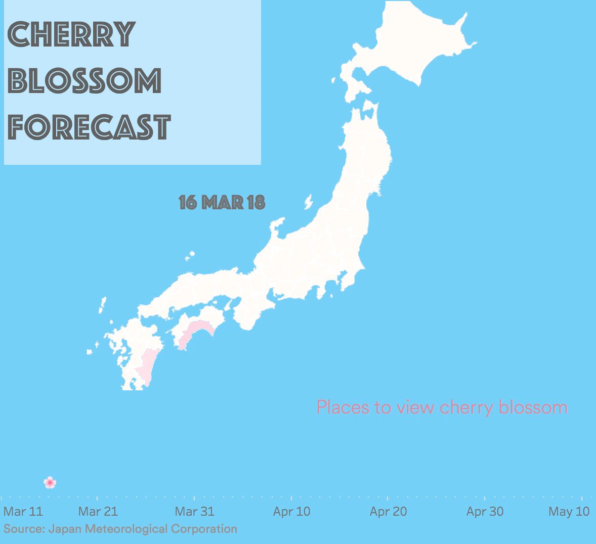 Mapping Cherry Blossom Today I Did A Simple Animated Map To By Hannah Yan Han Medium Mapping Cherry Blossom Today I Did A Simple Animated Map To By Hannah Yan Han Medium
